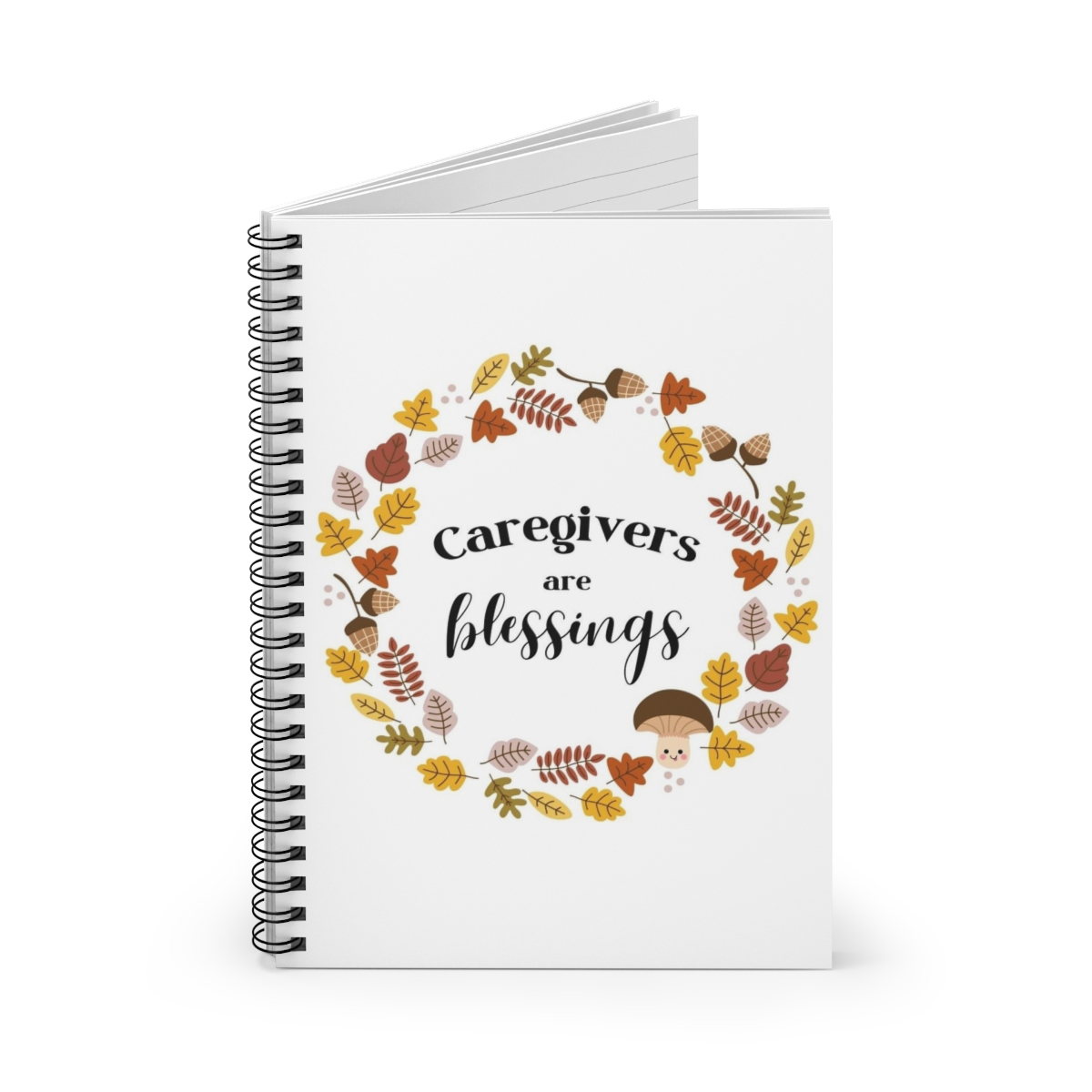 Caregivers are Blessings Spiral Caregiver Notebook – Ruled Line ...